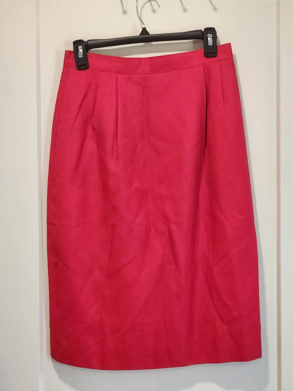 Vintage Skirt NWT 80/90s Talbots Red Midi Pencil SZ 10/ Modern 26